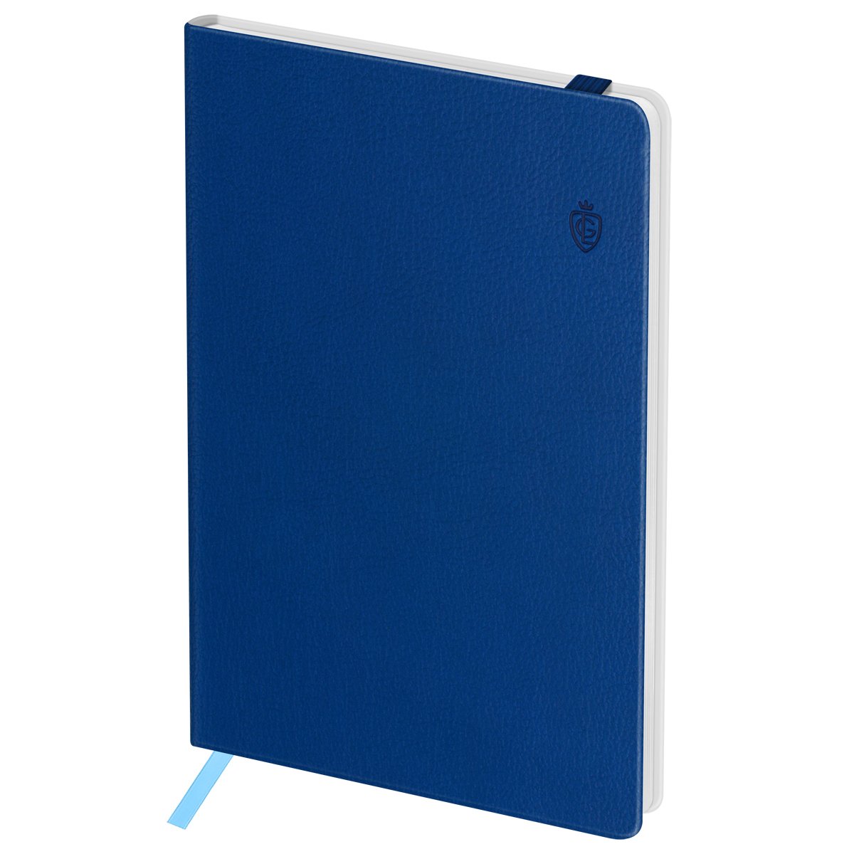 Записная книжка А6 80л. ЛАЙТ, кожзам, Greenwich Line "Classic. Blue", с резинкой, фактурное тиснение, блок в клетку NA6_50595
