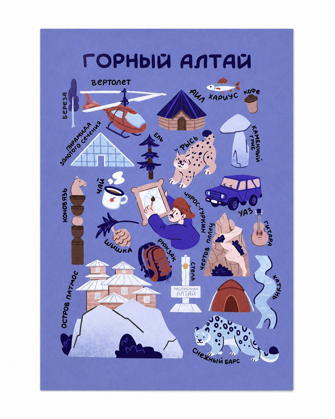 Открытка почтовая «Горный Алтай» (zee.kras)