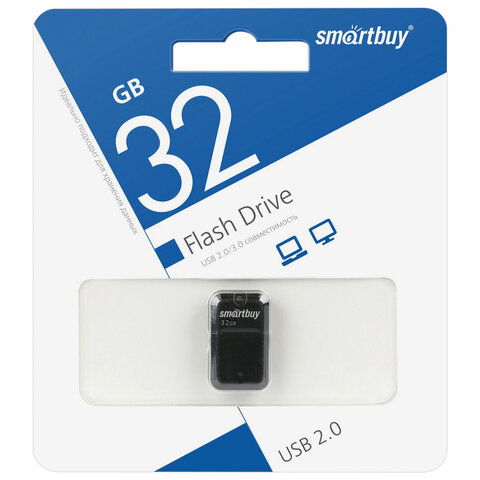 Память Smart Buy "Art" 32GB, USB 2.0 Flash Drive, черный