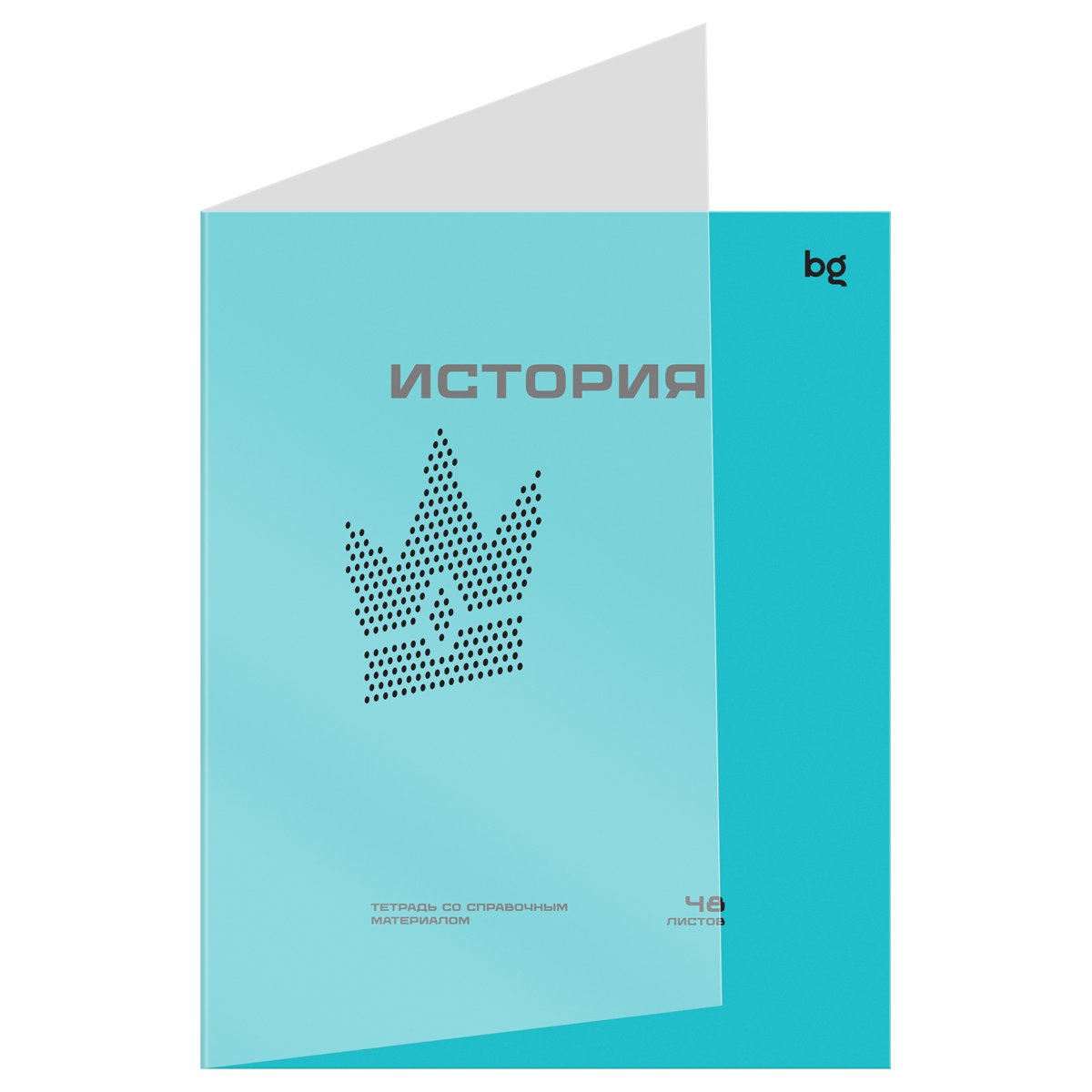 Тетрадь предметная 48л. BG "Перфокарта" - История, пластиковая обложка
