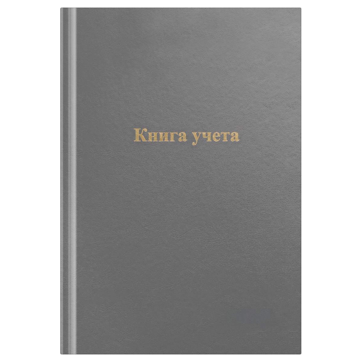 Книга учета OfficeSpace, А4, 96л., клетка, 200*290мм, бумвинил, цвет серый, блок офсетный