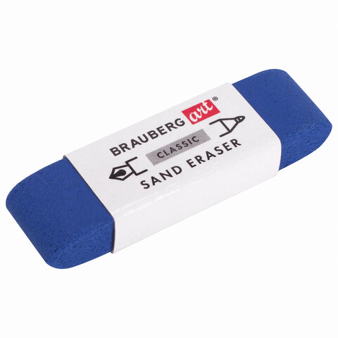 Ластик BRAUBERG ART CLASSIC "SAND ERASER", 52х14х10 мм, АБРАЗИВНЫЙ ДЛЯ РУЧКИ И КАРАНДАША