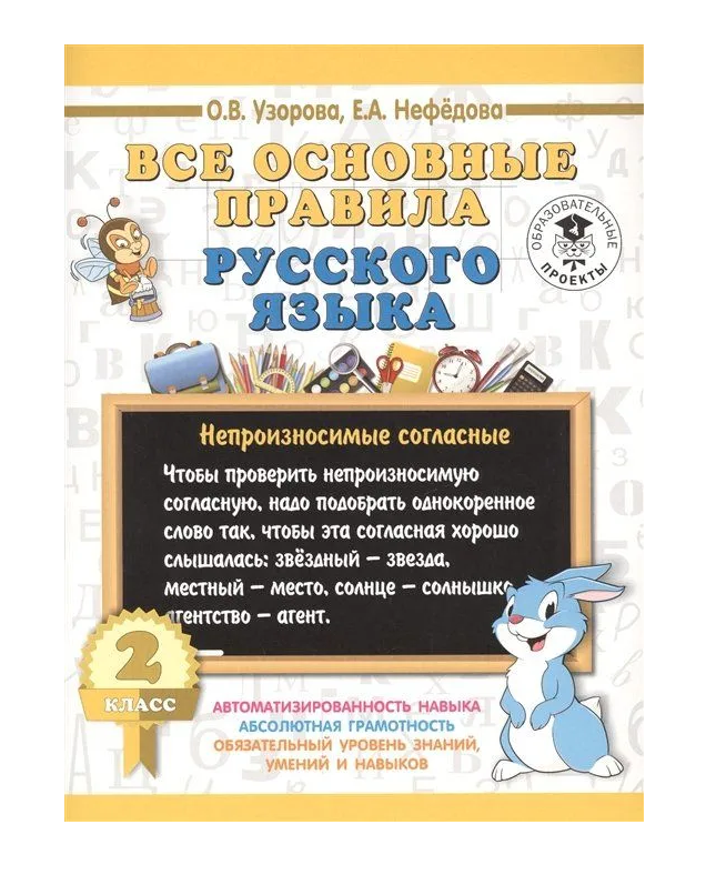 Все основные правила русского языка 2 класс