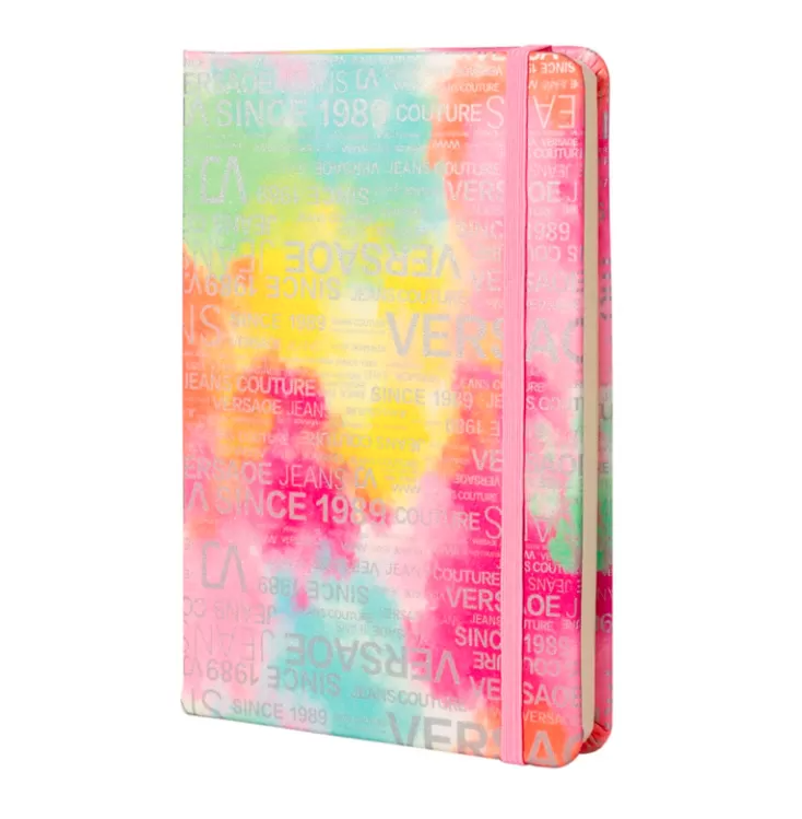 Записная книжка А5, 95 л., твердый переплет, на резинке, клетка, розовый Alingar «Трендовые надписи»