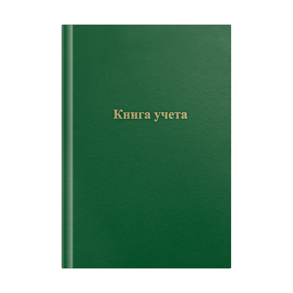 Книга учета OfficeSpace, А4, 192л., клетка, 200*290мм, бумвинил, зеленый, блок офсетный