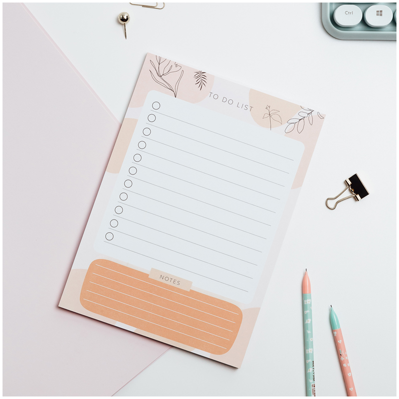 Блок для записей (To Do list) MESHU 14,8*21,0см (А5), 50л., "Terracotta"